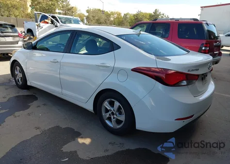 2014 Hyundai Elantra Se from USA, damaged, VIN 5NPDH4AE6EH516661